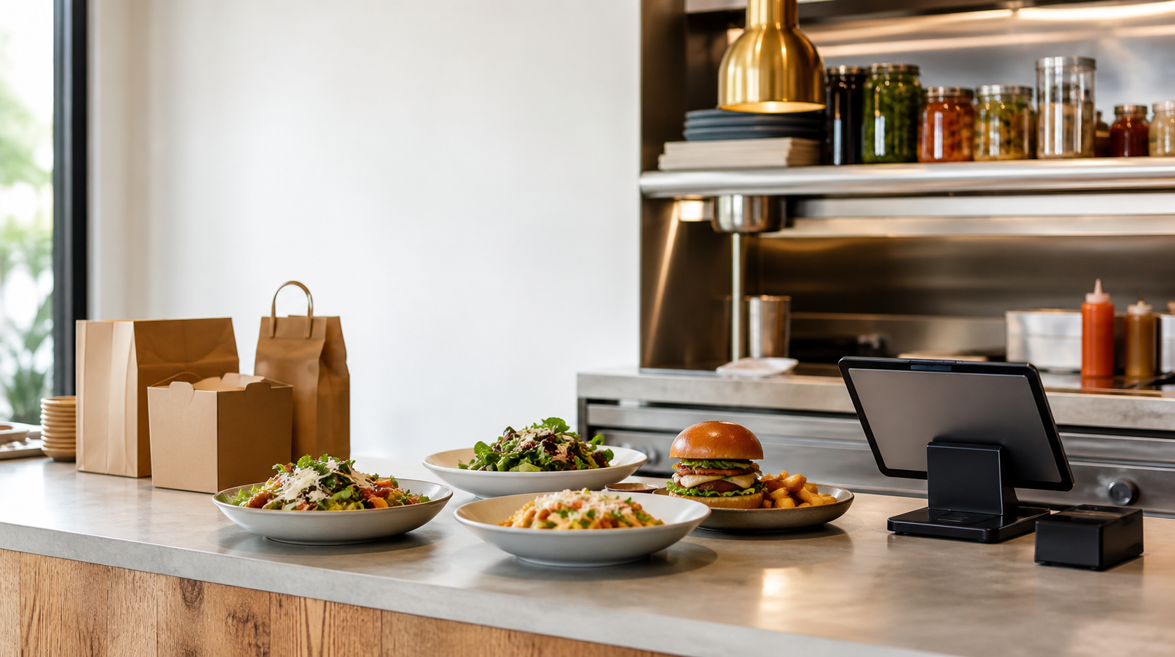 Restaurant ordering website visual preview